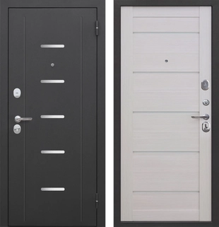 Гарда муар Царга Лазер Черный муар Лиственница беж.