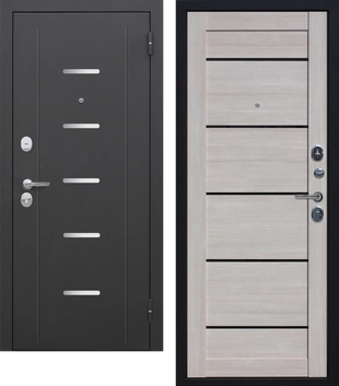 Гарда муар Царга Лазер Черный муар Лиственница мокко