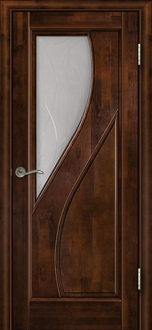 Дива ДО мателюкс графит с фрезеровкой Античный орех