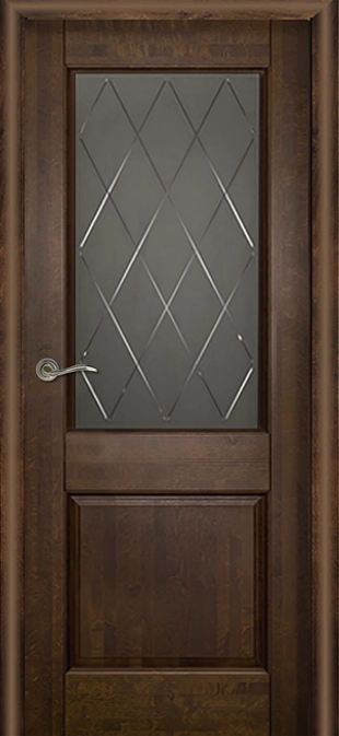 Элегия-1 ДО мателюкс графит с гравировкой Античный орех