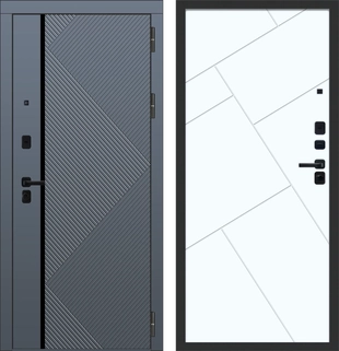 M104 ФЛП-37 Velluto Oscure AG 710 - с фрезеровкой Velluto Bianco AG 700