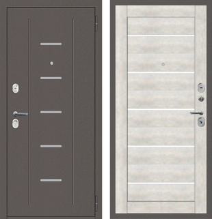 M33 с фрезеровкой Антик серебро - СБ-5 бетон снежный