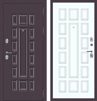 M55 с фрезеровкой Букле опал - ФЛТ-6 Velluto Bianco AG 700