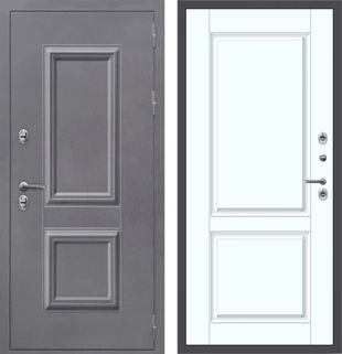 M60 ТЕРМО штамп 2 квадрата Букле графит - ФЛТ-7 Velluto Bianco AG 700