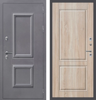 M60 ТЕРМО штамп 2 квадрата Букле графит - ФЛТ-7 Дуб Сонома светлый