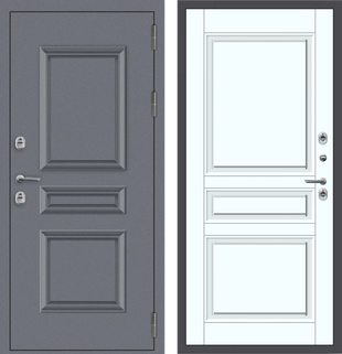 M62 ТЕРМО штамп 3 квадрата Букле графит - ФЛТ-2 Velluto Bianco AG 700