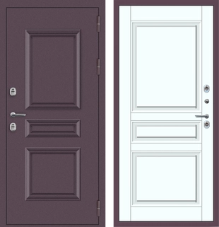 M63 ТЕРМО с фрезеровкой Букле опал - ФЛТ-2 Velluto Bianco AG 700