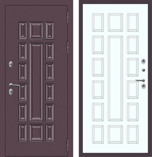 M65 ТЕРМО с фрезеровкой Букле опал - ФЛТ-6 Velluto Bianco AG 700