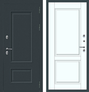 M80 ТЕРМО Багет 2 квадрата Муар 7016 - ФЛТ-7 Velluto Bianco AG 700