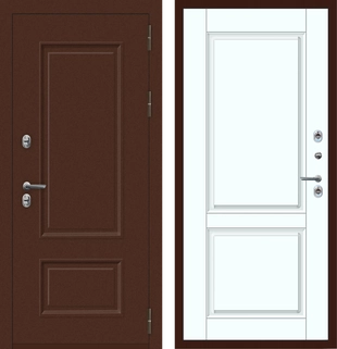 M81 ТЕРМО Багет 2 квадрата Муар 8019 - ФЛТ-7 Velluto Bianco AG 700