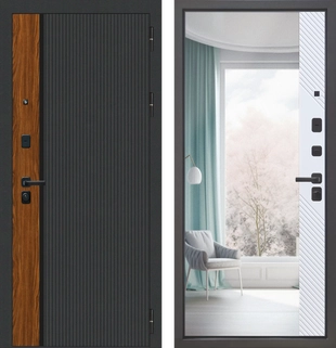 M114 ФЛП-18 Черная шагрень - ФЛЗ-23 Velluto Bianco AG 700