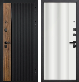 Кантри 9 см Сатин черный Эмалит белый