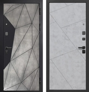 Гарда 9 Геометрия Бетон лофт графит бетон снежный