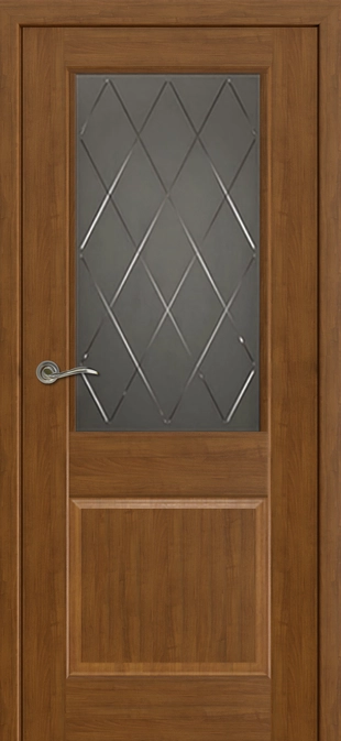 Элегия-1 ДО мателюкс графит с гравировкой Медовый орех