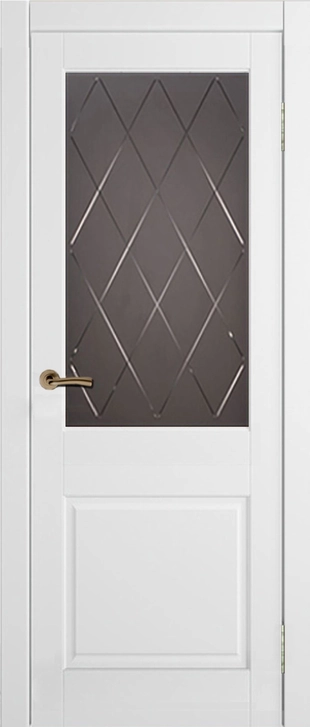 Элегия-1 ДО мателюкс графит с гравировкой Белый (65)