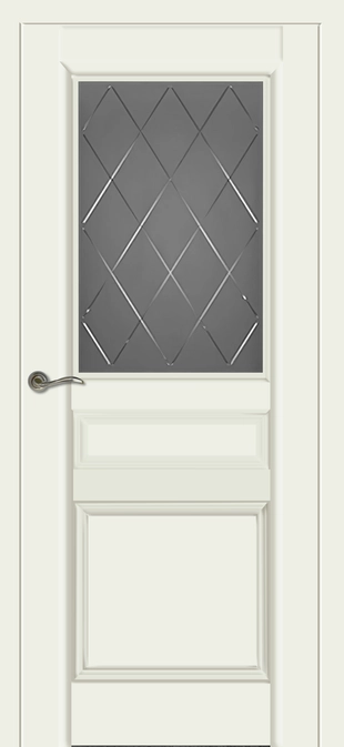 Валенсия м. ДО мателюкс графит с фрезеровкой Белый (65)