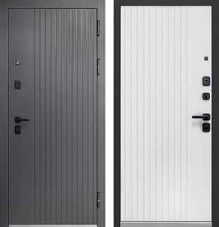 Luxor Вертикаль Сатин графит Эмалит белый