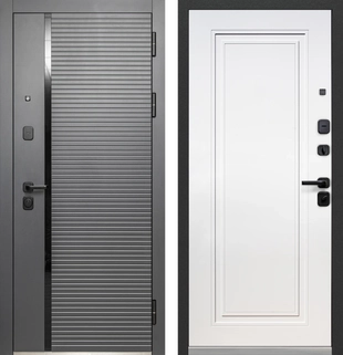 Luxor Горизонталь Нео Сатин графит Эмалит белый