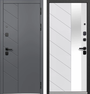 Luxor Пирамида Зеркало Сатин графит Эмалит белый