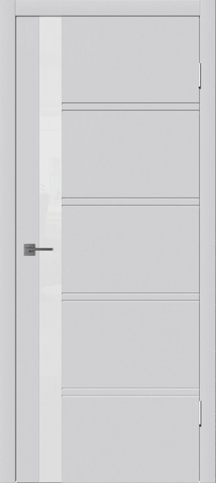 Бостон ДО Lacobel белый лак Светло-серая эмаль