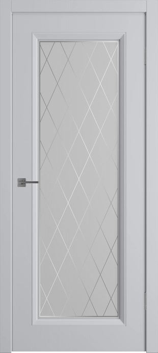 Флорида ДО мателюкс матовое с пескоструйным рисунком Светло-серая эмаль