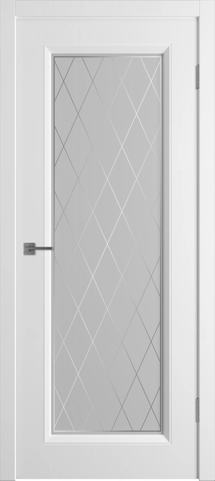 Флорида ДО мателюкс матовое с пескоструйным рисунком Белая эмаль