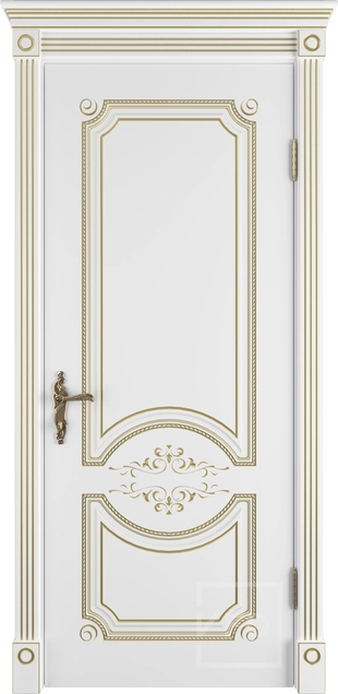 Милана эст. ДГ 3D нет Белая эмаль