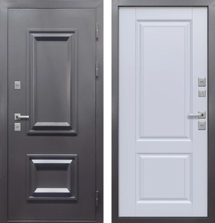 Termo 2 Антрацит букле Велюр белый