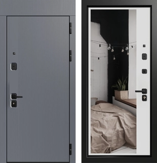 Либерти 3К90 TOR ЮР-39 RAL 9011 - ЮР-42 декоративная зеркальная вставка RAL 9003