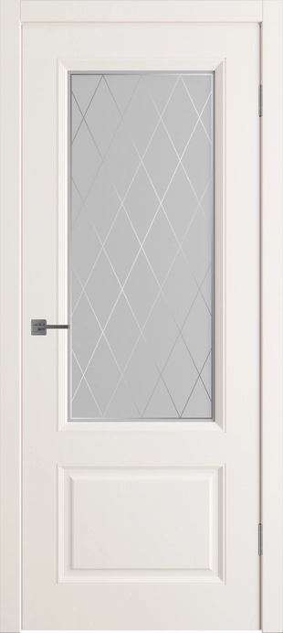 Чикаго ДО мателюкс матовое с пескоструйным рисунком Слоновая кость эмаль