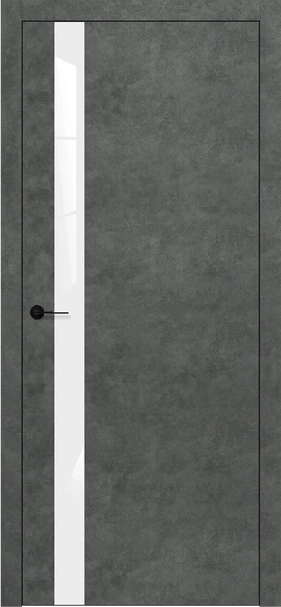 DL 04 Lacobel белый лак Бетон темный