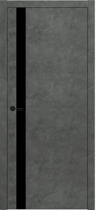 DL 04 Lacobel черный лак Бетон темный