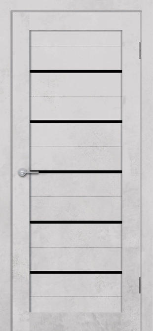 ST1 ДО (Ю) Lacobel черный лак Бетон белый