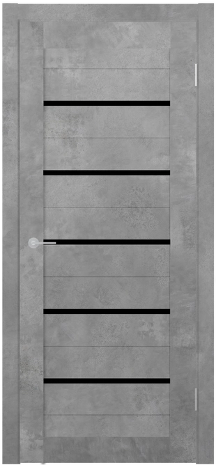 ST1 ДО (Ю) Lacobel черный лак Бетон светлый