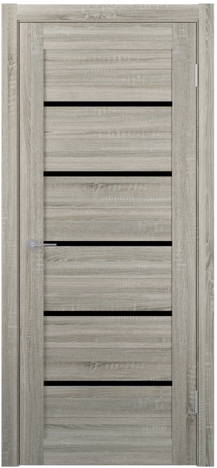 ST1 ДО (Ю) Lacobel черный лак Сонома грей