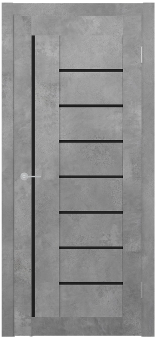 ST3 ДО (Ю) Lacobel черный лак Бетон светлый