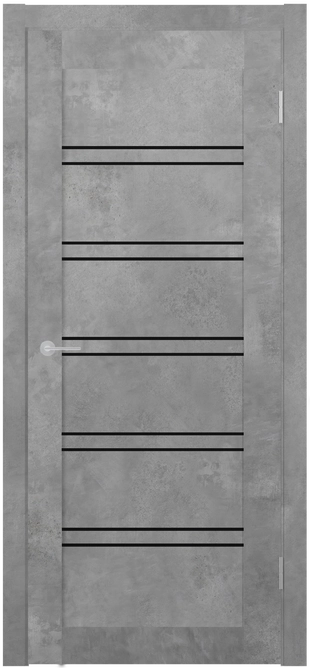 ST5 ДО (Ю) Lacobel черный лак Бетон светлый