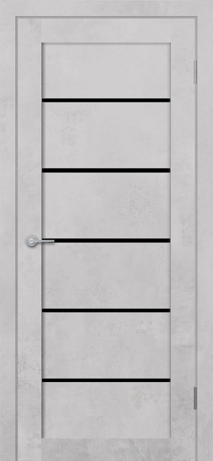 ST8 ДО (Ю) Lacobel черный лак Бетон белый