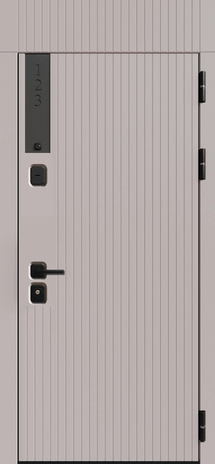 Рейн 3К90 TOR ЮР-36 (с номером квартиры) Латте (ZB855-2) - ЮР22 Белый текстурный