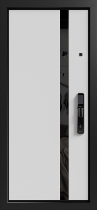 Рейн 3К90 ЮР-36 (с номером квартиры) Графит - ЮР22 ZB Белый