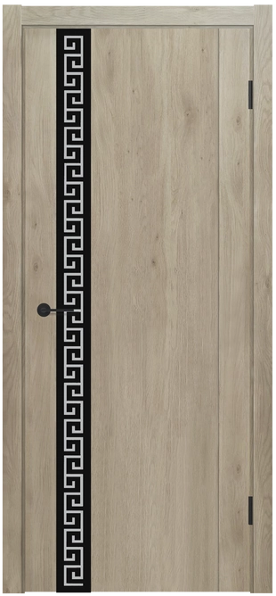 MX 13 ДО Lacobel черный с рисунком Дуб вайт