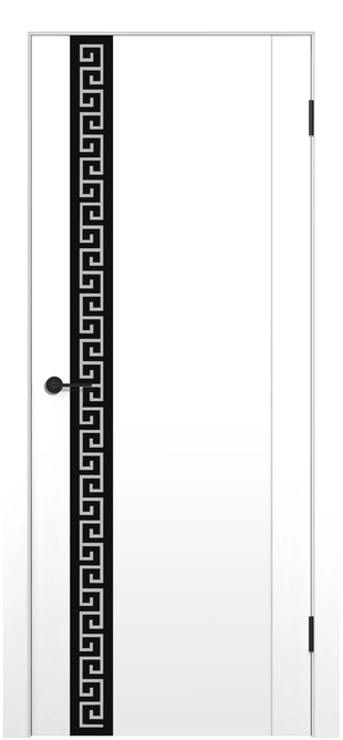 MX 13 ДО Lacobel черный с рисунком Белый полипропилен