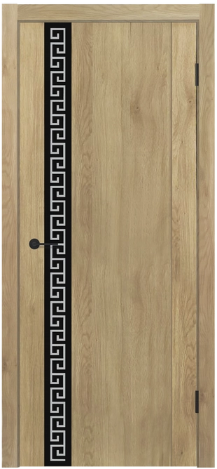 MX 13 ДО Lacobel черный с рисунком Дуб плато