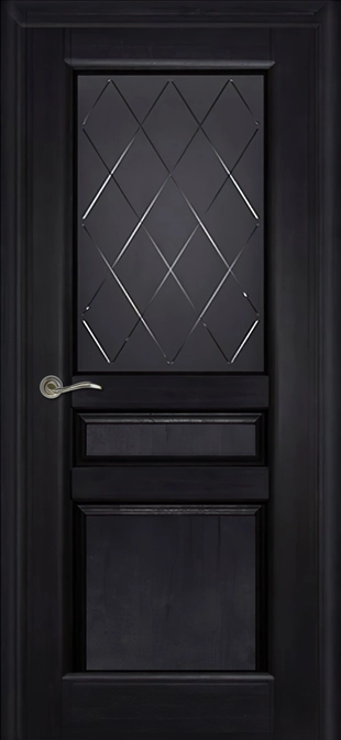 Валенсия м. ДО мателюкс графит с фрезеровкой Венге