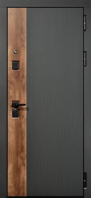 Мальта 3К90 ЮР-56 RAL 9005 - ЮР-42 декоративная зеркальная вставка Белый текстурный