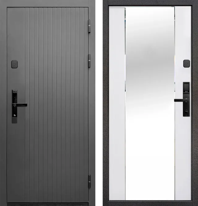 Тайга 10 см (Электр. замок) Зеркало 960*2050 R