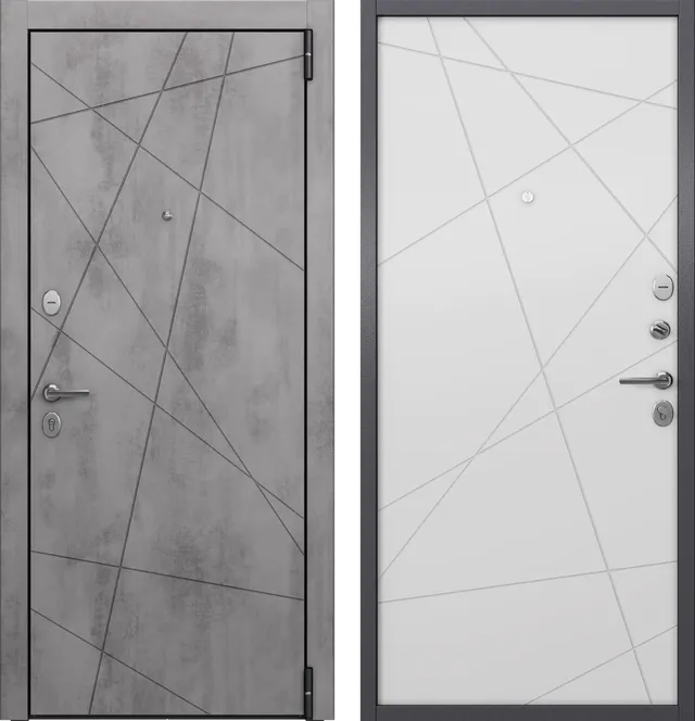 LF3 PP А-26 Бетон темный/А6-26 Бьянко 950*2050 L